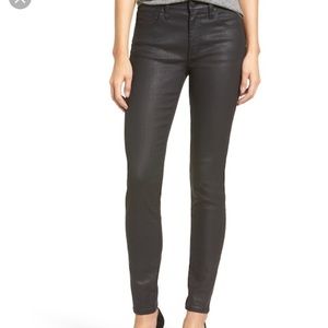 Madewell High Riser Skinny Jeans Coated Edition